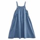 Denim Suspender Long Skirt Loose Casual Punk Vintage Style Denim Suspender Long Skirt Loose Casual Punk Vintage Style
