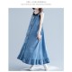 Single Breasted Cotton Denim Dresses Single Breasted Cotton Denim Dresses