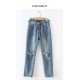 Jeans Boyfriends Large Size Ripped Jeans with High Waist Streetwear Jeans Boyfriends Large Size Ripped Jeans with High Waist Streetwear