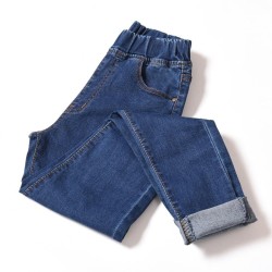 Jeans high waist plus size  skinny  pocket  Denim pencil pant