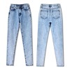 Long Jeans High Waist Jeans Vintage Loose Straight Denim Jeans