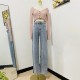 Washed Denim Pants Jeans Women Boyfriend Jeans Casual Washed Denim Pants Jeans Women Boyfriend Jeans Casual