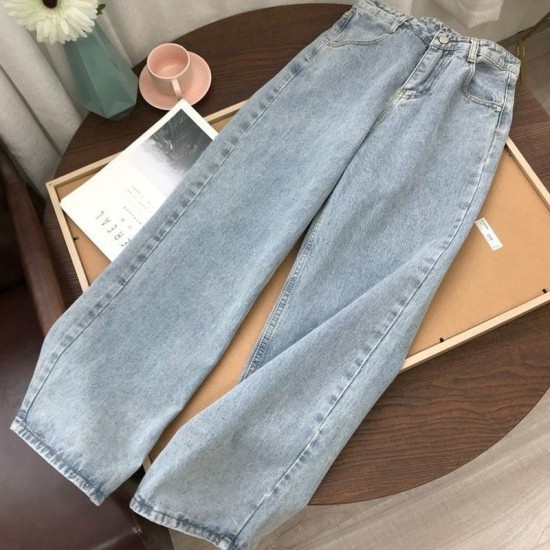 Light Blue Denim Trousers Vintage Wide Leg Pants Light Blue Denim Trousers Vintage Wide Leg Pants