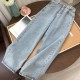 Light Blue Denim Trousers Vintage Wide Leg Pants Light Blue Denim Trousers Vintage Wide Leg Pants