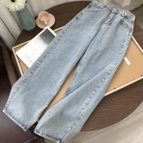 Light Blue Denim Trousers Vintage Wide Leg Pants Light Blue Denim Trousers Vintage Wide Leg Pants