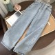 Light Blue Denim Trousers Vintage Wide Leg Pants Light Blue Denim Trousers Vintage Wide Leg Pants