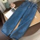 Light Blue Denim Trousers Vintage Wide Leg Pants Light Blue Denim Trousers Vintage Wide Leg Pants