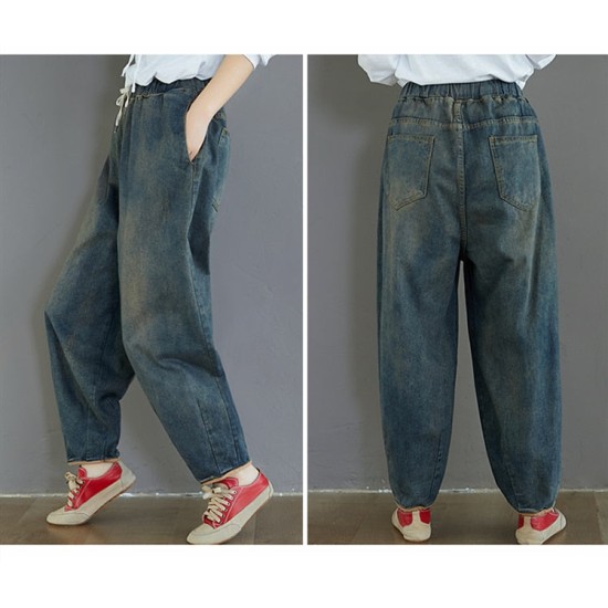 Fashion Spring Summer Korean Elastic Waist Oversize Wide Leg Pant Fashion Spring Summer Korean Elastic Waist Oversize Wide Leg Pant