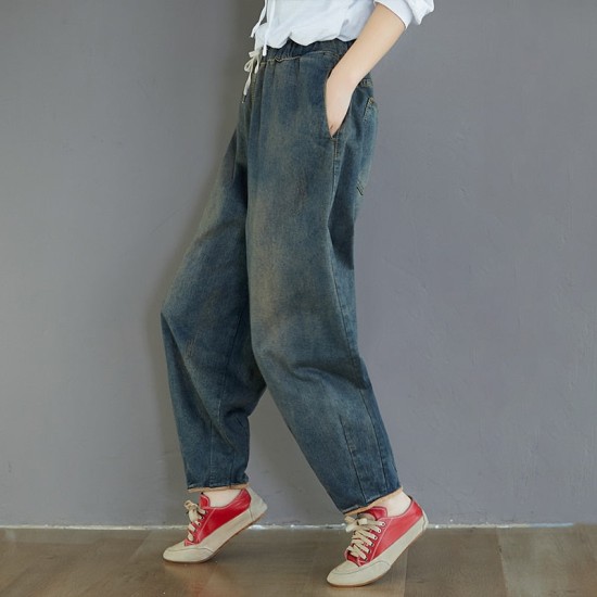 Fashion Spring Summer Korean Elastic Waist Oversize Wide Leg Pant Fashion Spring Summer Korean Elastic Waist Oversize Wide Leg Pant
