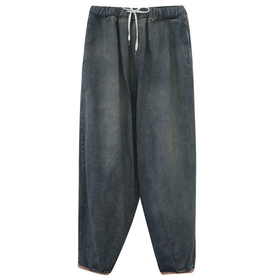 Fashion Spring Summer Korean Elastic Waist Oversize Wide Leg Pant Fashion Spring Summer Korean Elastic Waist Oversize Wide Leg Pant