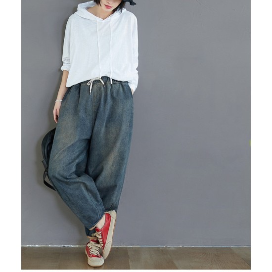 Fashion Spring Summer Korean Elastic Waist Oversize Wide Leg Pant Fashion Spring Summer Korean Elastic Waist Oversize Wide Leg Pant