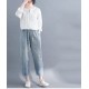 Jeans Women Floral Embroidery Vintage Casual Loose Breeches Boyfriend Jeans Women Floral Embroidery Vintage Casual Loose Breeches Boyfriend
