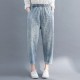 Jeans Women Floral Embroidery Vintage Casual Loose Breeches Boyfriend Jeans Women Floral Embroidery Vintage Casual Loose Breeches Boyfriend