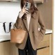 Double-Breasted Women Long Sleeve Chic Blazers Double-Breasted Women Long Sleeve Chic Blazers