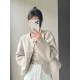Elegant Tweed Jacket Women Fashion Sweet Single Breasted Coat Elegant Tweed Jacket Women Fashion Sweet Single Breasted Coat