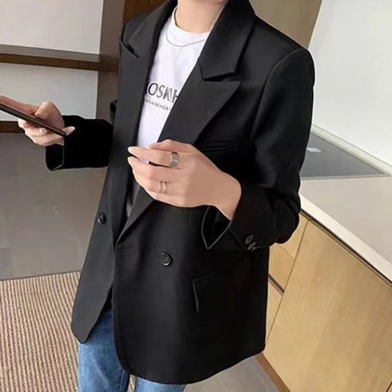 Double-Breasted Women Long Sleeve Chic Blazers Double-Breasted Women Long Sleeve Chic Blazers