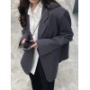 Blazer Coat Loose Single Buttons Jacket Style Casual