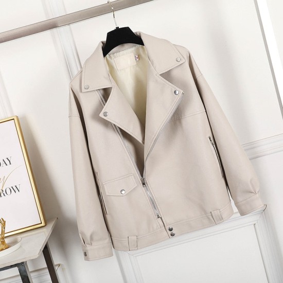 Fashion Oversized Coat Faux Leather Jacket Fashion Oversized Coat Faux Leather Jacket