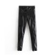 Stylish PU Faux Leather Stretch Pants Solid High Waist Stylish PU Faux Leather Stretch Pants Solid High Waist