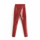 Stylish PU Faux Leather Stretch Pants Solid High Waist Stylish PU Faux Leather Stretch Pants Solid High Waist