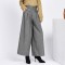 pants female high waist pleated wide leg pants capris for women trousers