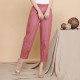 Middle-aged Lady Elastic Waist Loose Casual Pants