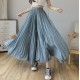 Fashion Streetwear Pleated Culotte Pants Blue Black Purple Chiffon Trousers Fashion Streetwear Pleated Culotte Pants Blue Black Purple Chiffon Trousers
