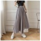 Loose Pleated Chiffon Pants Elastic High Waist Thin Wide Leg Pants