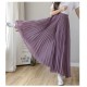 Fashion Streetwear Pleated Culotte Pants Blue Black Purple Chiffon Trousers Fashion Streetwear Pleated Culotte Pants Blue Black Purple Chiffon Trousers