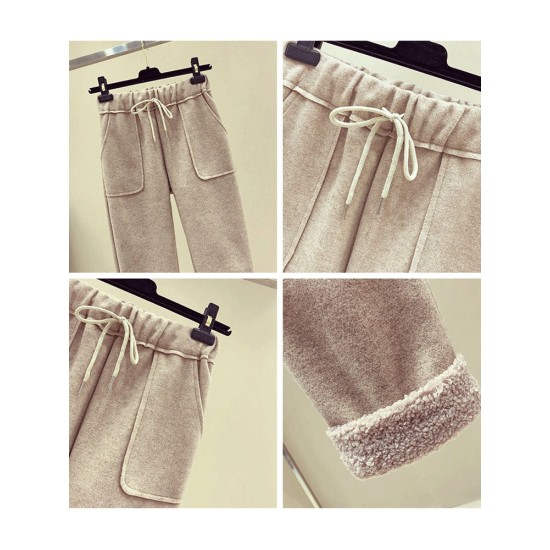 Cashmere Harem Pants Women Winter Thick Warm Pants Cashmere Harem Pants Women Winter Thick Warm Pants