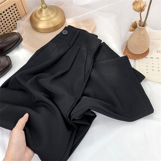 Straight Pants for Women Loose High Waist Clothes Streetwear Bottoms Pants Straight Pants for Women Loose High Waist Clothes Streetwear Bottoms Pants