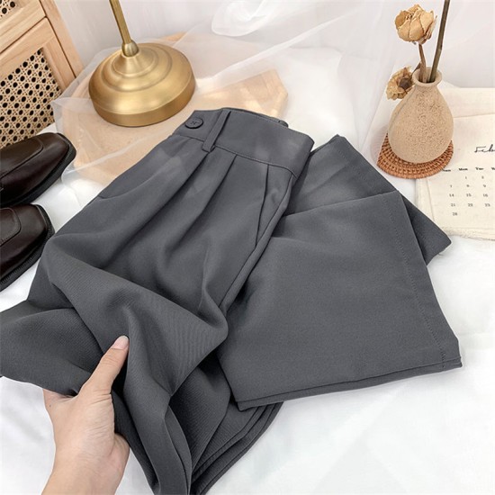Straight Pants for Women Loose High Waist Clothes Streetwear Bottoms Pants Straight Pants for Women Loose High Waist Clothes Streetwear Bottoms Pants