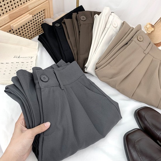 Straight Pants for Women Loose High Waist Clothes Streetwear Bottoms Pants Straight Pants for Women Loose High Waist Clothes Streetwear Bottoms Pants