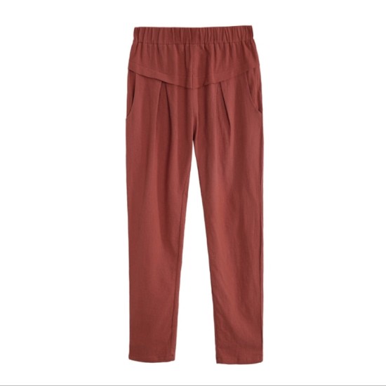 Cotton Pants for Women Trousers Loose Casual Solid Color Cotton Pants for Women Trousers Loose Casual Solid Color