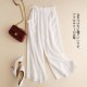Cotton linen straight loose wide-leg 8 colors pants Cotton linen straight loose wide-leg 8 colors pants