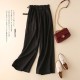 Cotton linen straight loose wide-leg 8 colors pants Cotton linen straight loose wide-leg 8 colors pants