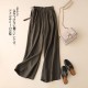 Cotton linen straight loose wide-leg 8 colors pants Cotton linen straight loose wide-leg 8 colors pants