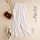 Cotton linen straight loose wide-leg 8 colors pants Cotton linen straight loose wide-leg 8 colors pants