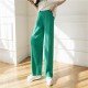 High Waist Wide Elegant Vintage Baggy Pleated Capris Trousers High Waist Wide Elegant Vintage Baggy Pleated Capris Trousers