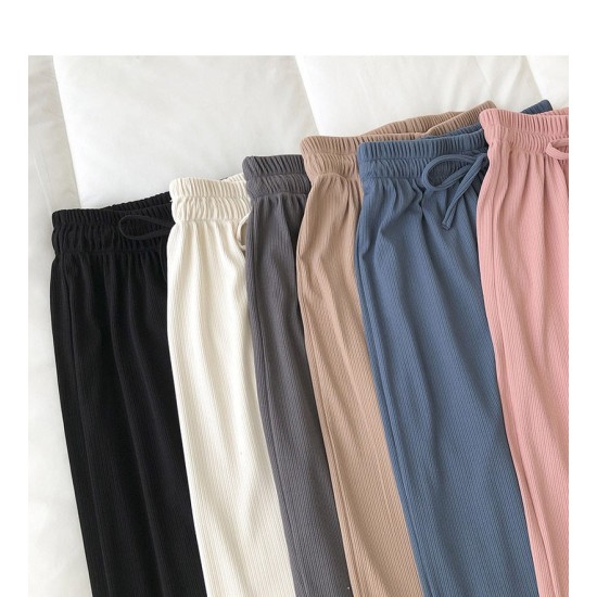 Style Wide Leg Long Pants Women Female Pants High Waist Trousers