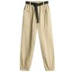 Long Harem Pants Women Korean Style Cargo Trouser Female With Belt Long Harem Pants Women Korean Style Cargo Trouser Female With Belt